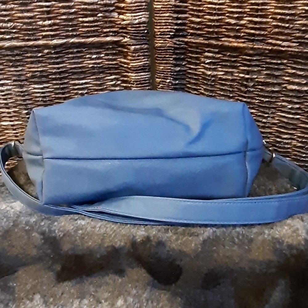 Bebe 90s Y2K Blue Crossbody Bag Strap Convertible Shoulder Handbag Boho Blue - Picture 5 of 13